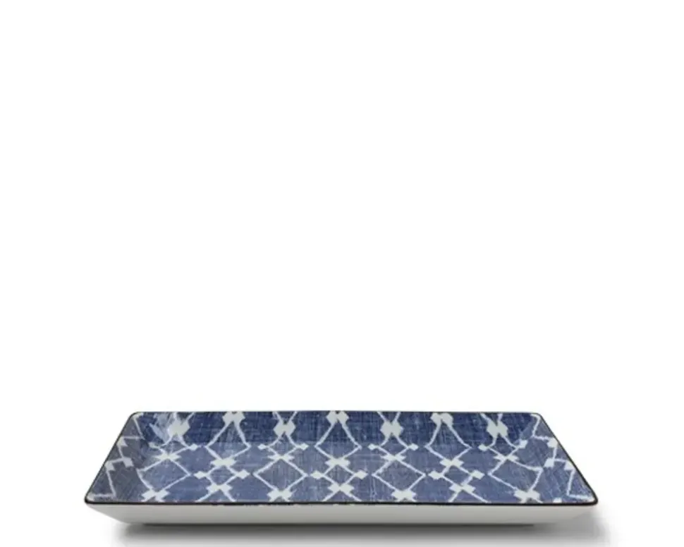 Aizome Hishi Rectangle Plate