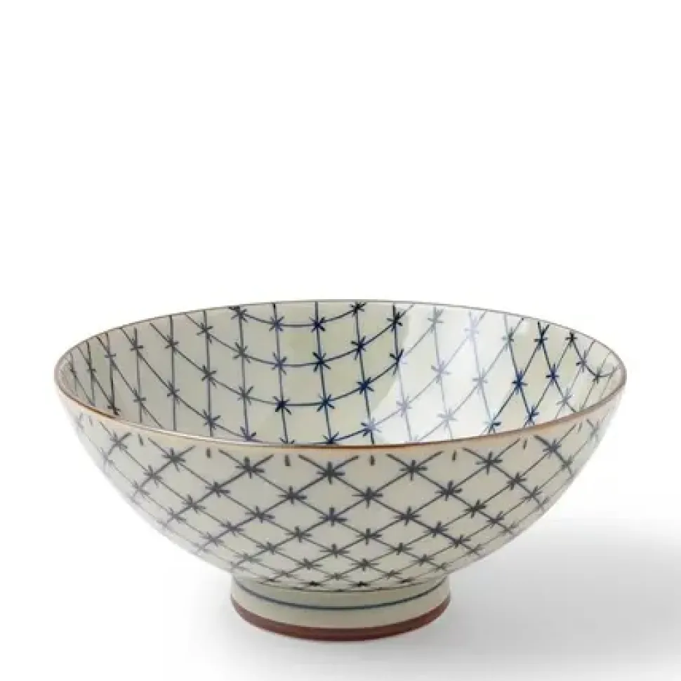Antique Kimono Lattice Bowl 5-5/8"