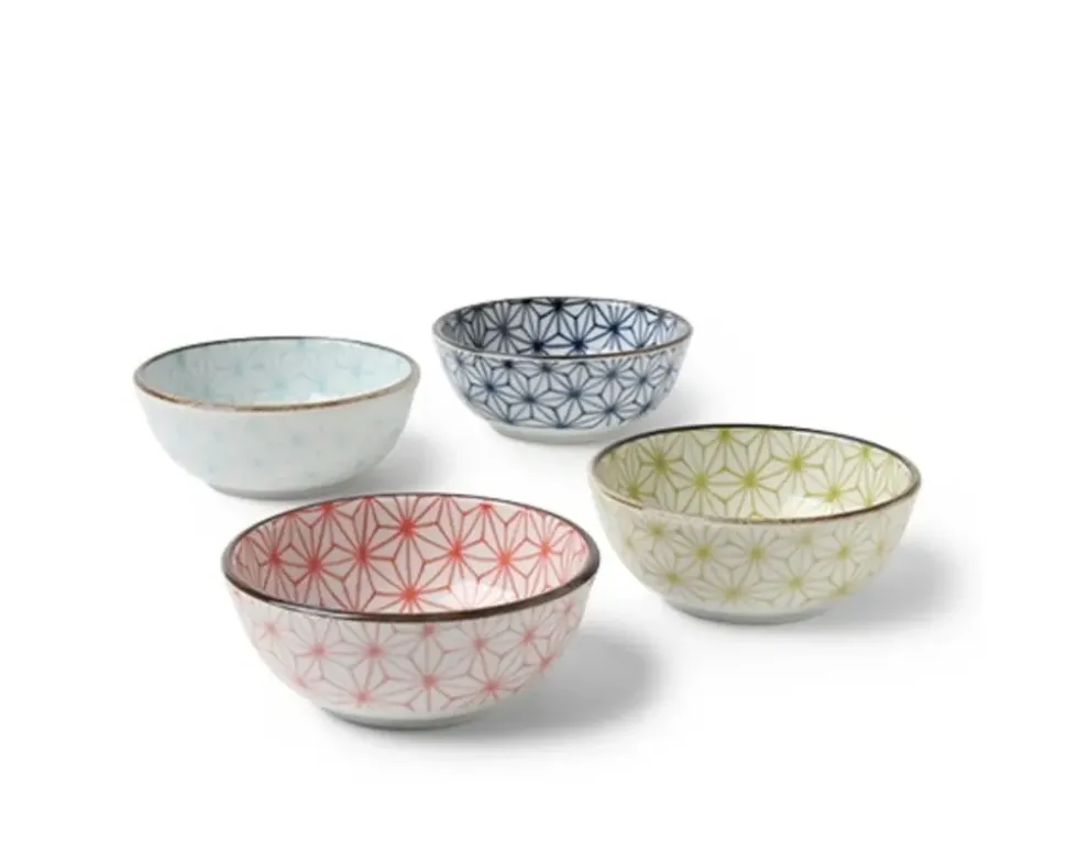 Asanoha 3 Oz. Sauce Bowl Set