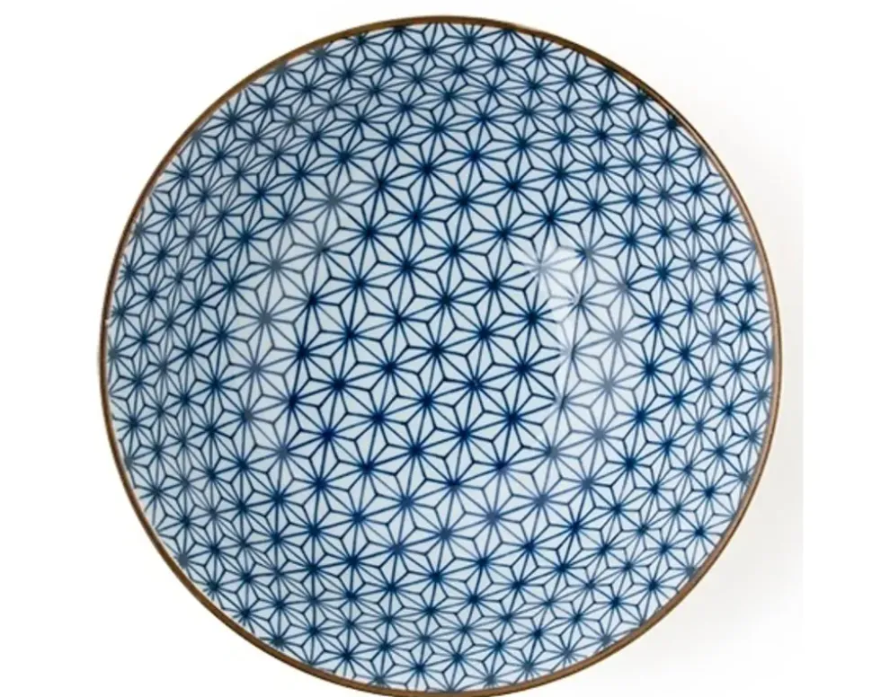 Asanoha Colors 7.25" Bowl - Blue
