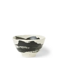 Black Brush Stroke 5.5" Bowl