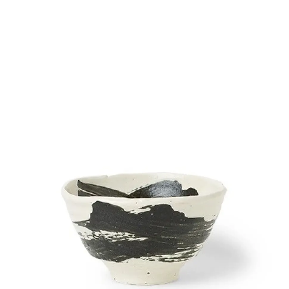 Black Brush Stroke 5.5" Bowl