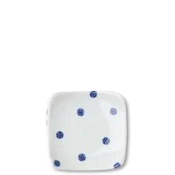 Blue & White Dots 3.5" Plate