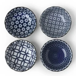Blue & White Sauce Dish Set
