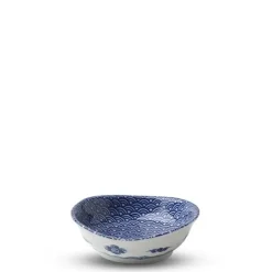 Blue & White Waves 3.75" Sauce Dish