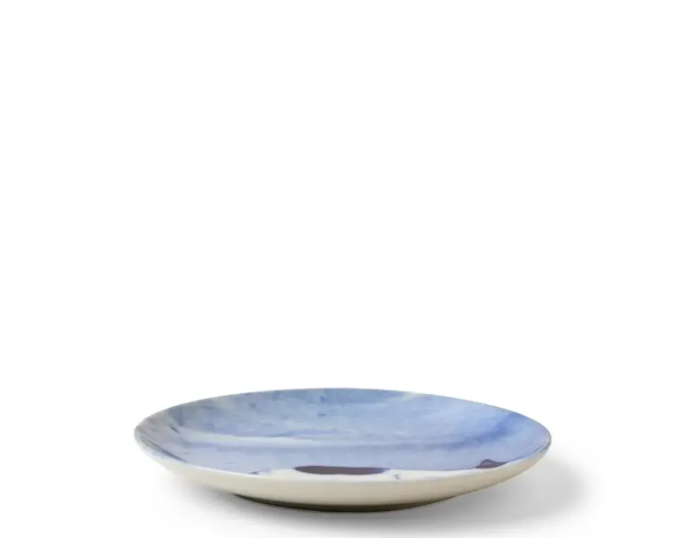Blue Cat On Side Plate