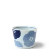 Blue Textile Petals Soba Cup