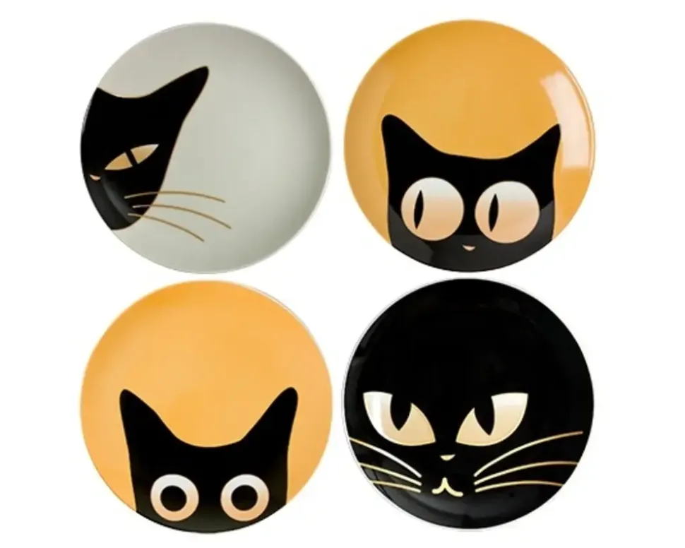 Cat Eyes 6.5" Dessert Plate Set