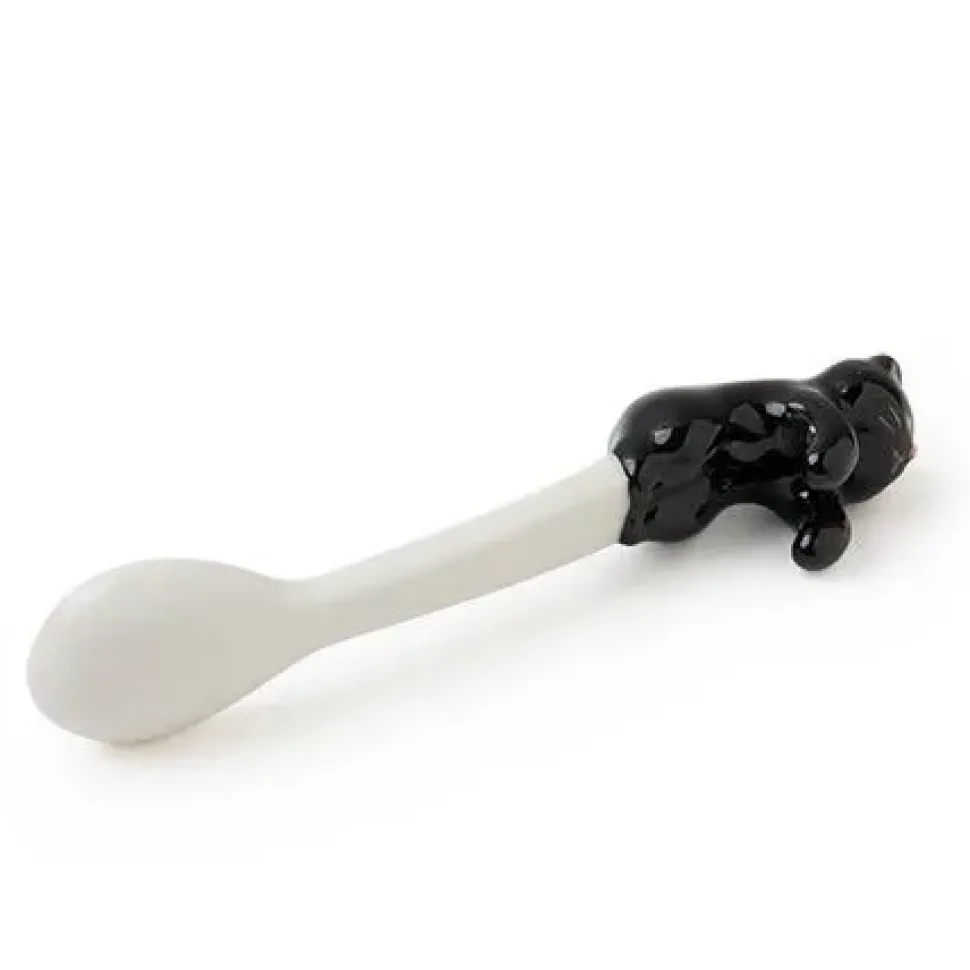 Cat Hanging Spoon - Black