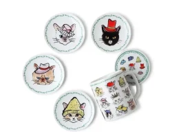 Cats In Hats Mug With Lid