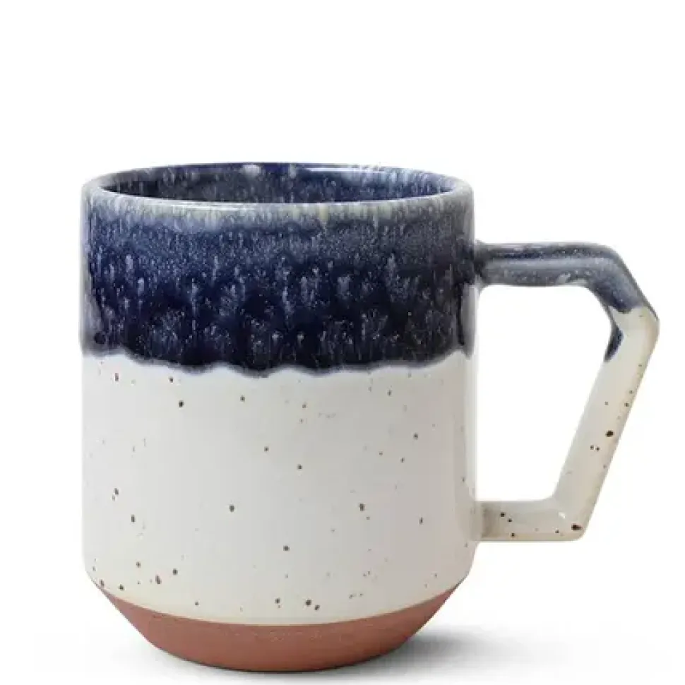 Chips 12 Oz. Mug Navy Drip Glaze