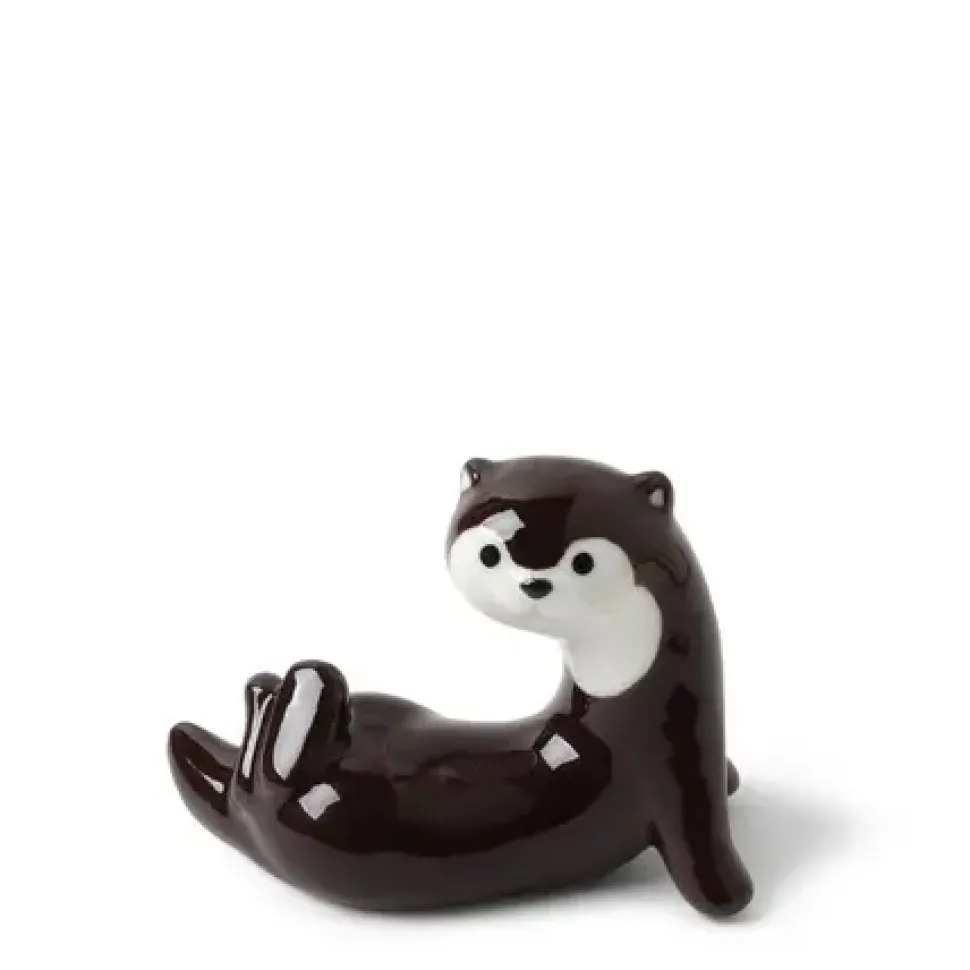 Chopstick Rest Otter Dark Brown