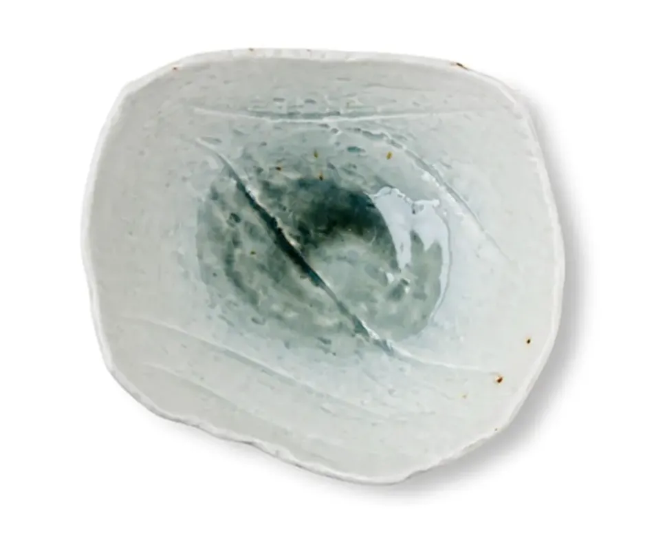 Coral Blue Large Bowl