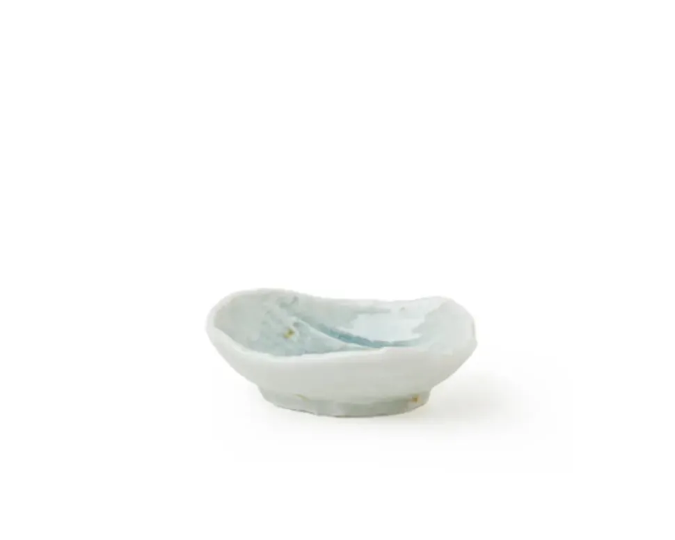 Coral Blue Sauce Dish
