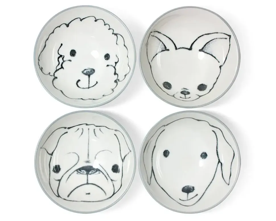 Dog Days 4.5" Rice Bowl Set