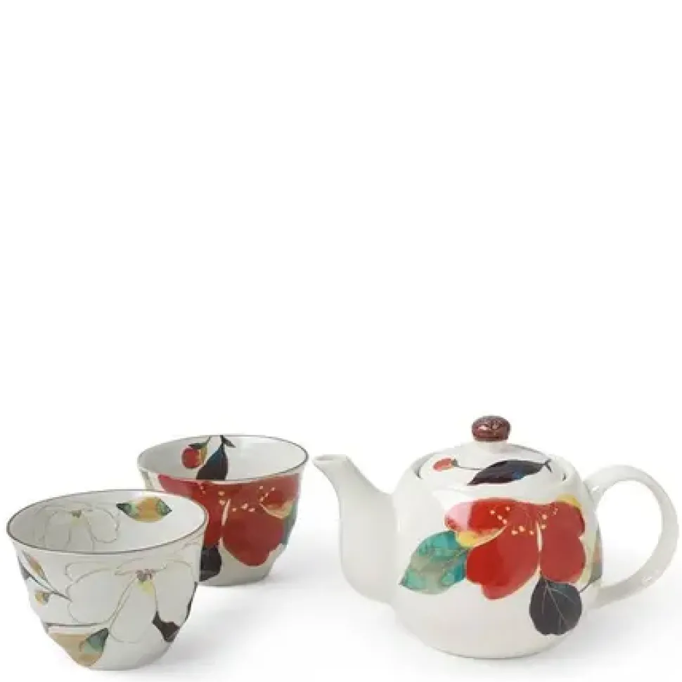 Floral Fall Tea Set