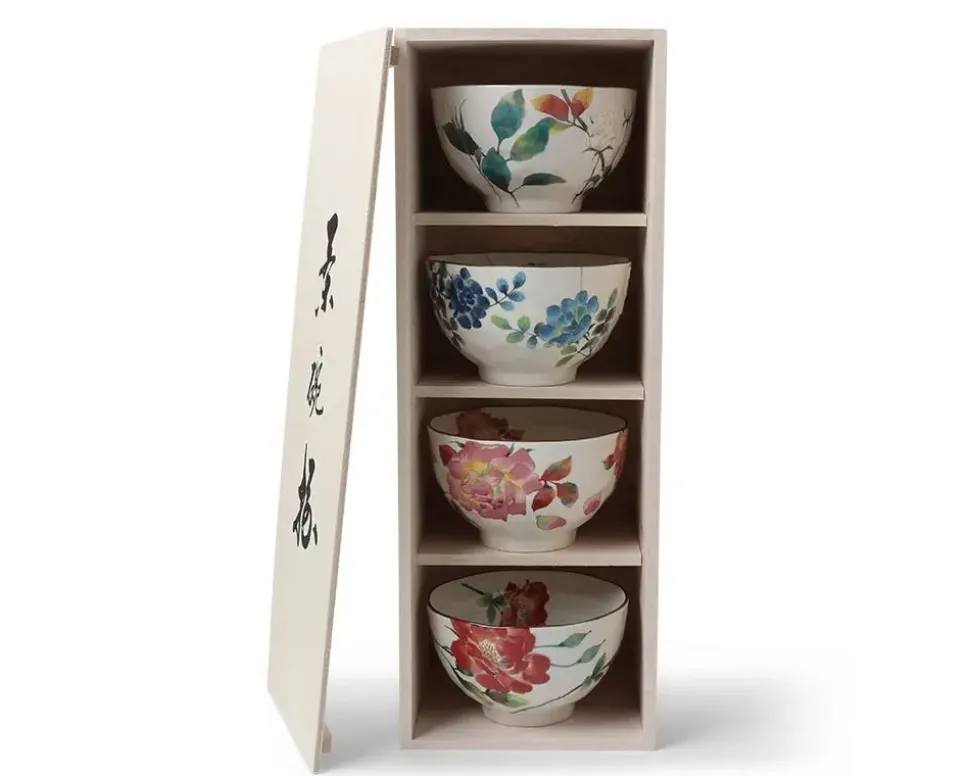 Floral Summer Rice Bowl Set