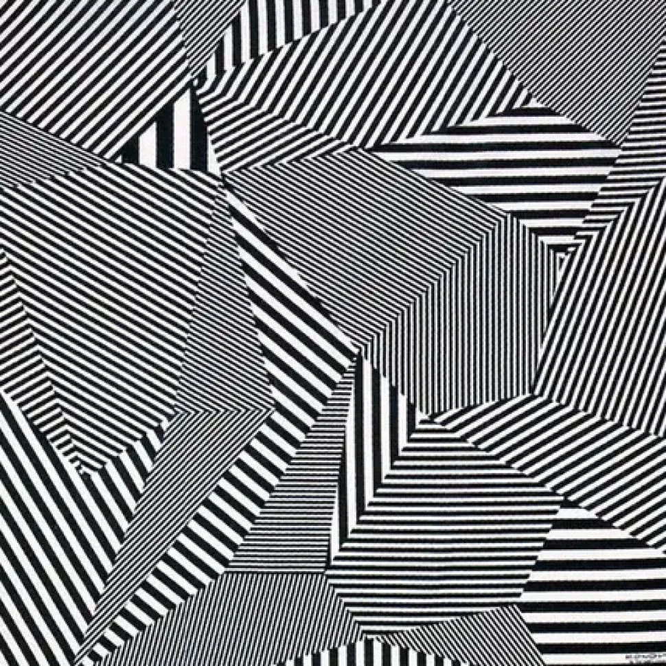 Furoshiki Pattern Stripes Black 38.75" Sq.