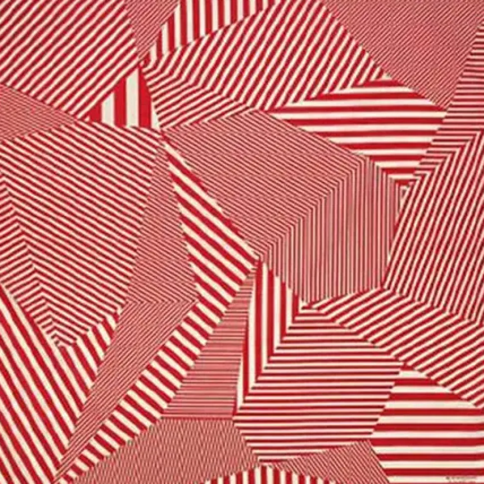 Furoshiki Pattern Stripes Red 38.75" Sq.