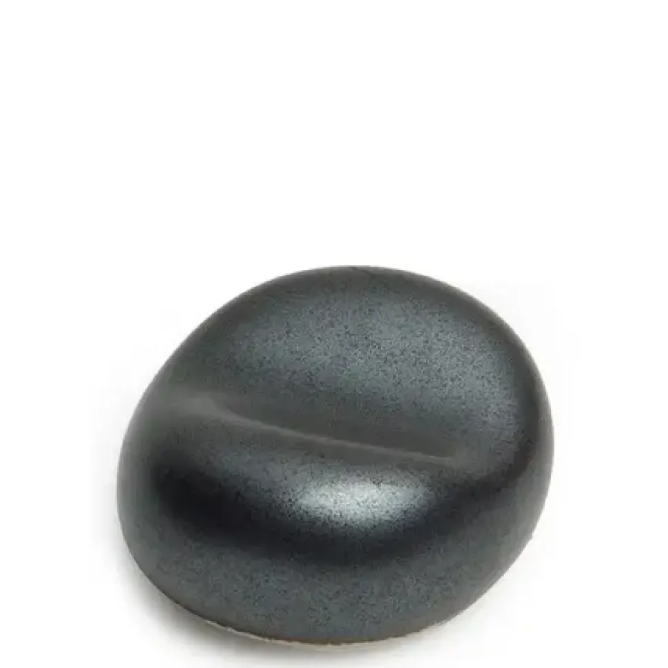 Iron Glaze Pebble Chopstick Rest