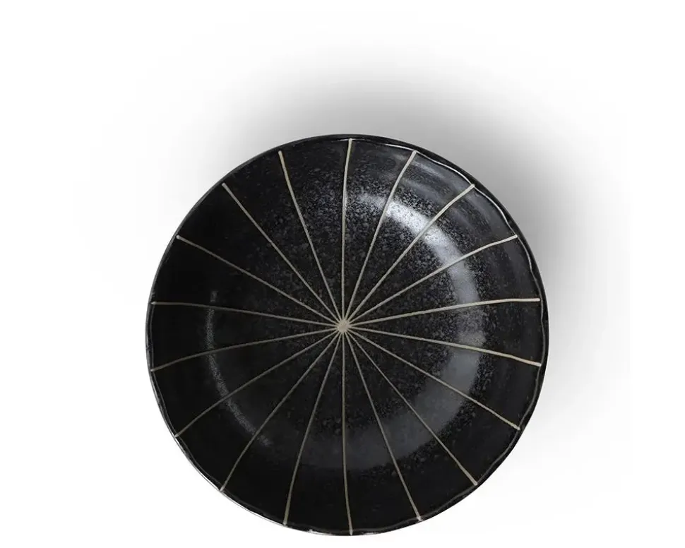 Kasa Lines Black 5.5" Bowl