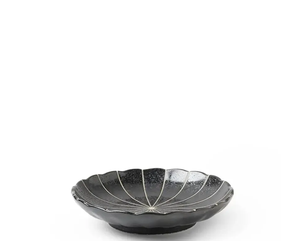 Kasa Lines Black 4.75" Plate