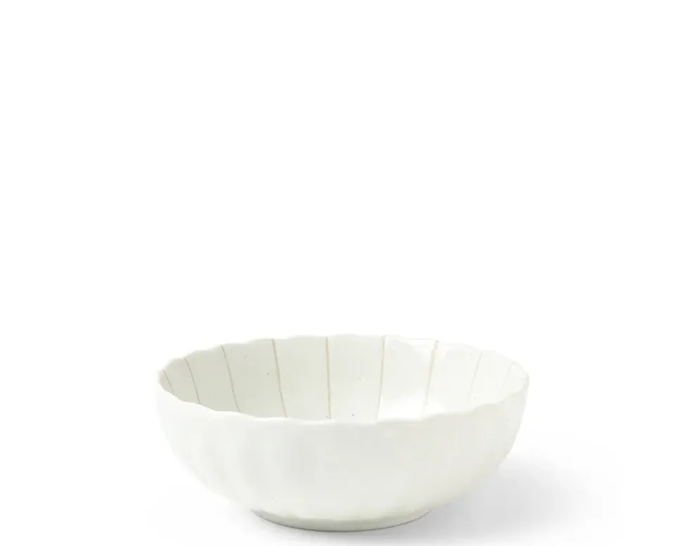 Kasa Lines White 5.5" Bowl