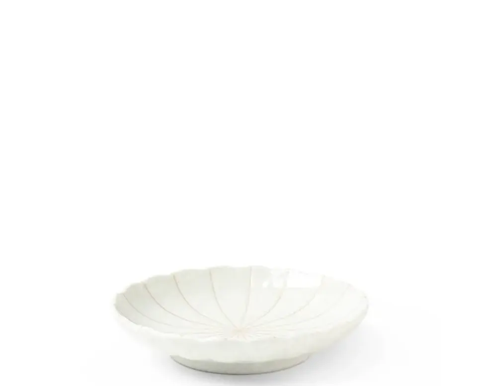Kasa Lines White 4.75" Plate