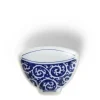 Mini Plate 3.75" Blue & White Teacup Karakusa