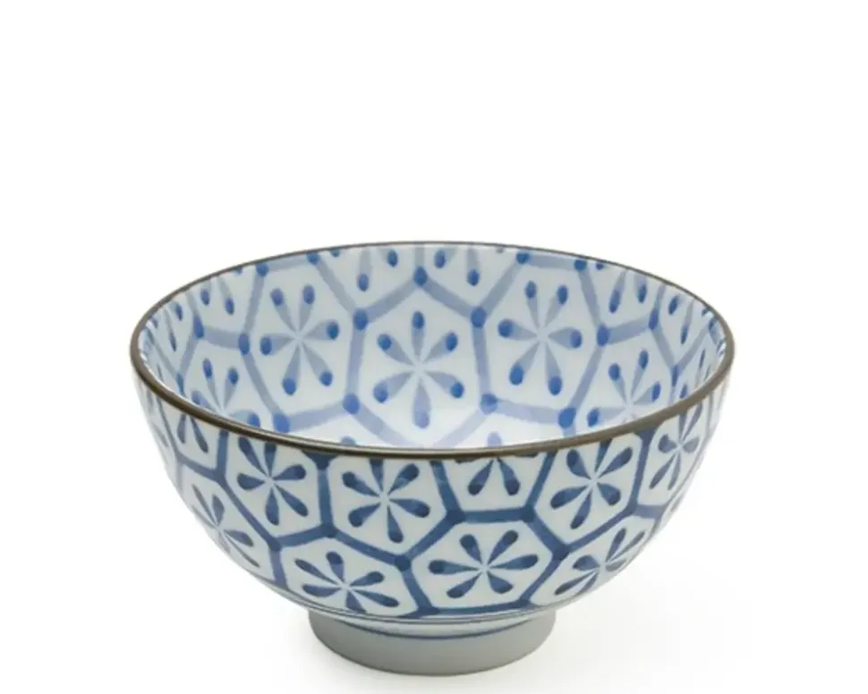 Monyou 4.25" Hana Kikkou Rice Bowl