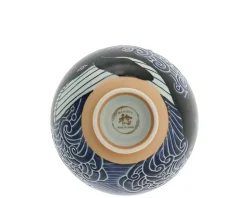 Rice Bowl Blue Whale Waves (Xl) 5-3/4