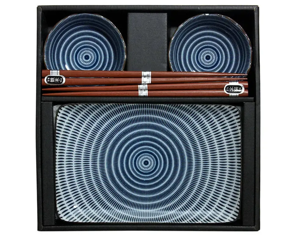 Sendan Blue Sushi Set