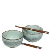 Spring Blossoms 5" Bowl For Two Set