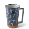 Tall Mug Blue Flowers 12 Oz.