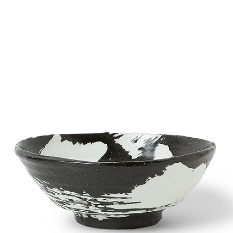 White Brush Stroke 8" Bowl